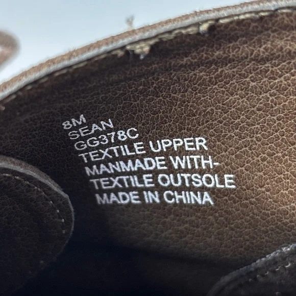 Mia Boots Size 8 M Sean Ankle Bootie Brown Lace Up Round Toe Cone Heels Vegan - Picture 3 of 15